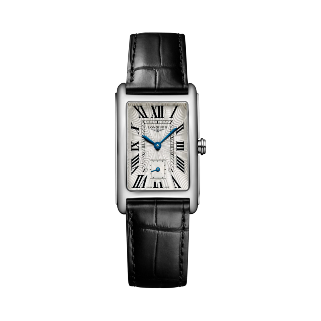 론진 돌체비타 쿼츠 37mm 스테인리스 스틸 블랙 실버(Longines Dolcevita Quartz 37mm Stainless Steel Black Silver)