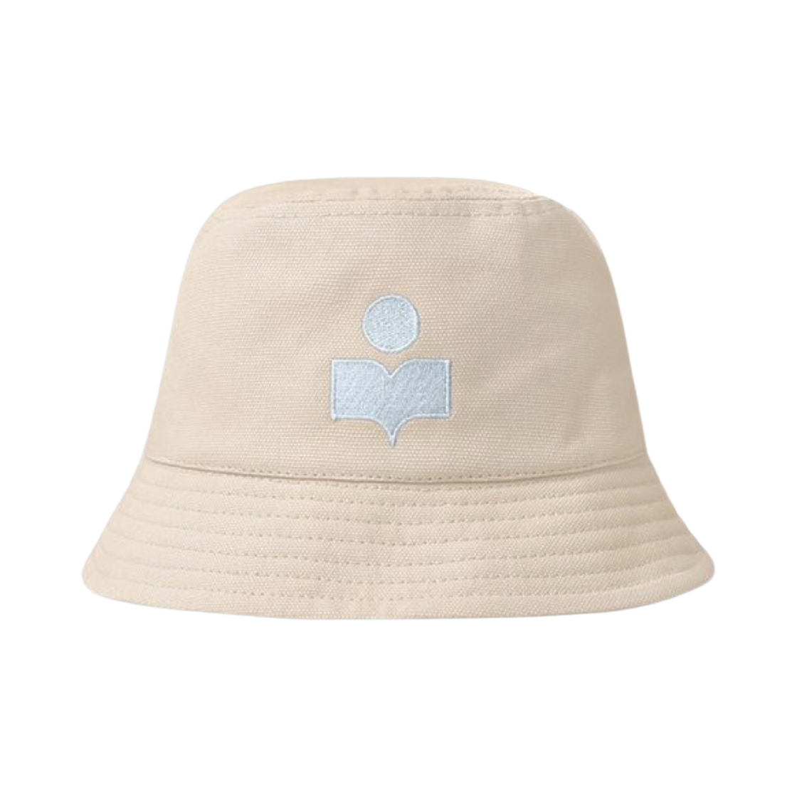 CU001XFA-A3C05A-ECLU (W) Isabel Marant Haley Logo Hat Ecru Light Blue - 24SS