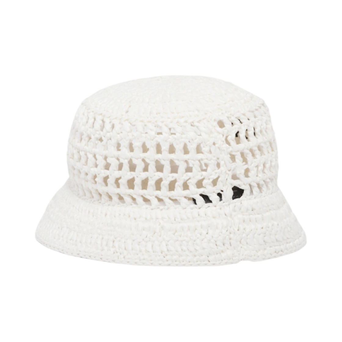 (W) 프라다 라피아 버킷햇 화이트((W) Prada Raffia Bucket Hat White) - 2