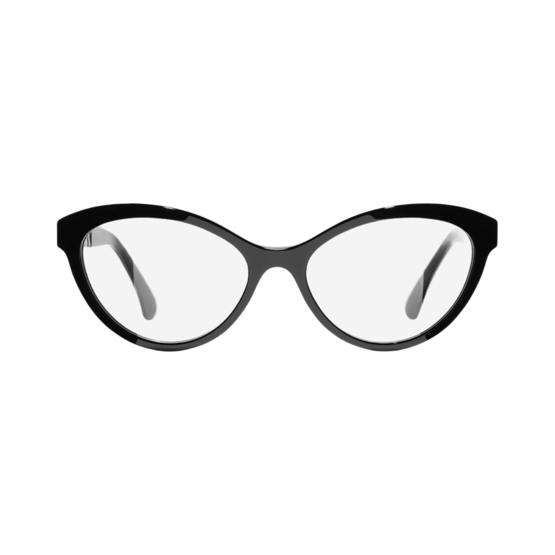 샤넬 캣아이 프레임 아세테이트 카프스킨 & 블랙(Chanel Cat Eye Eyeglasses Acetate Calfskin & Black) - 1