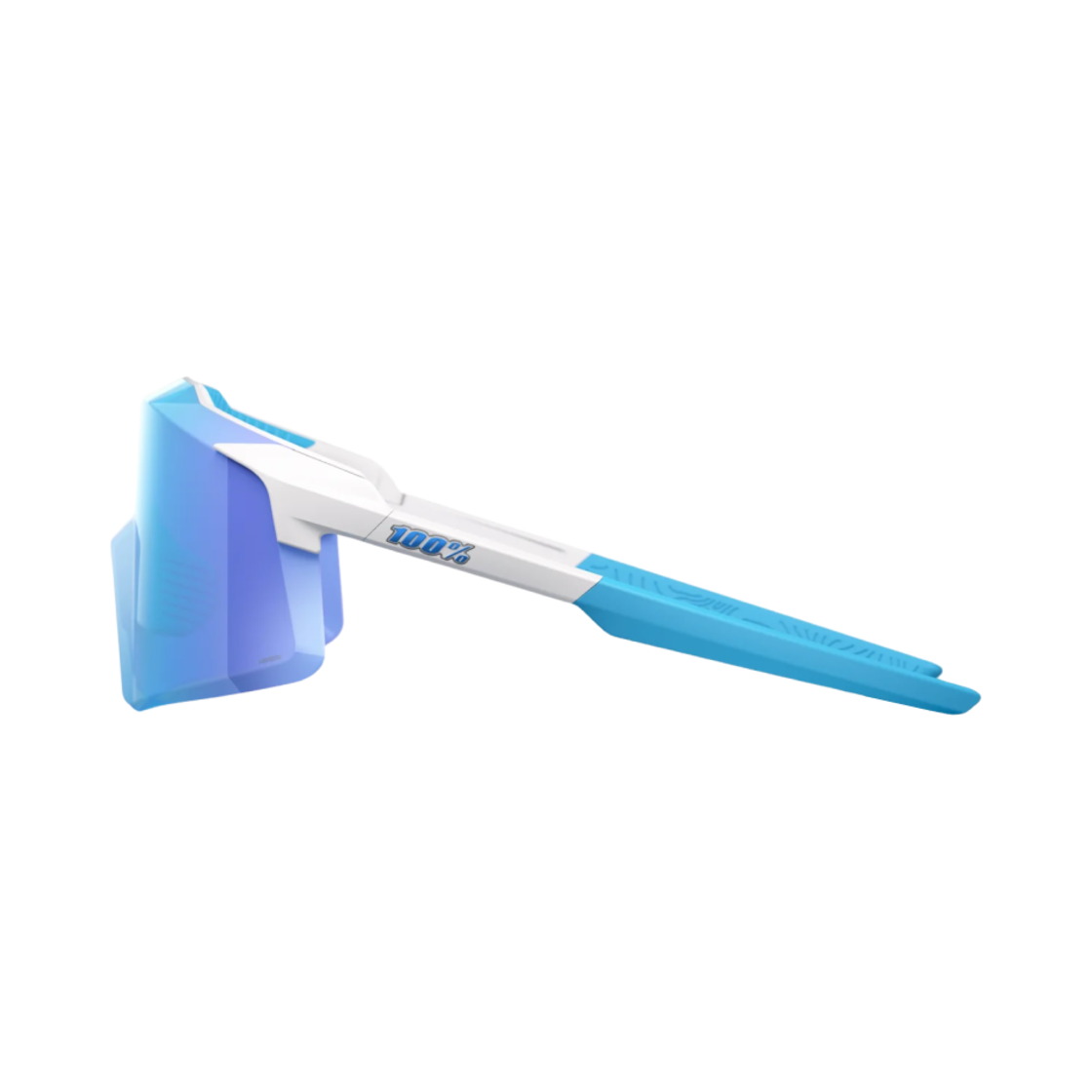 100퍼센트 에어로크래프트 매트 화이트 하이퍼 블루 미러 렌즈(100% Aerocraft Matte White Hiper Blue Mirror Lens) - 3