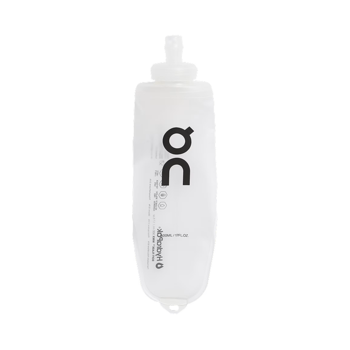 2UE10372795 On Running Soft Flask Translucent Black (500ml)