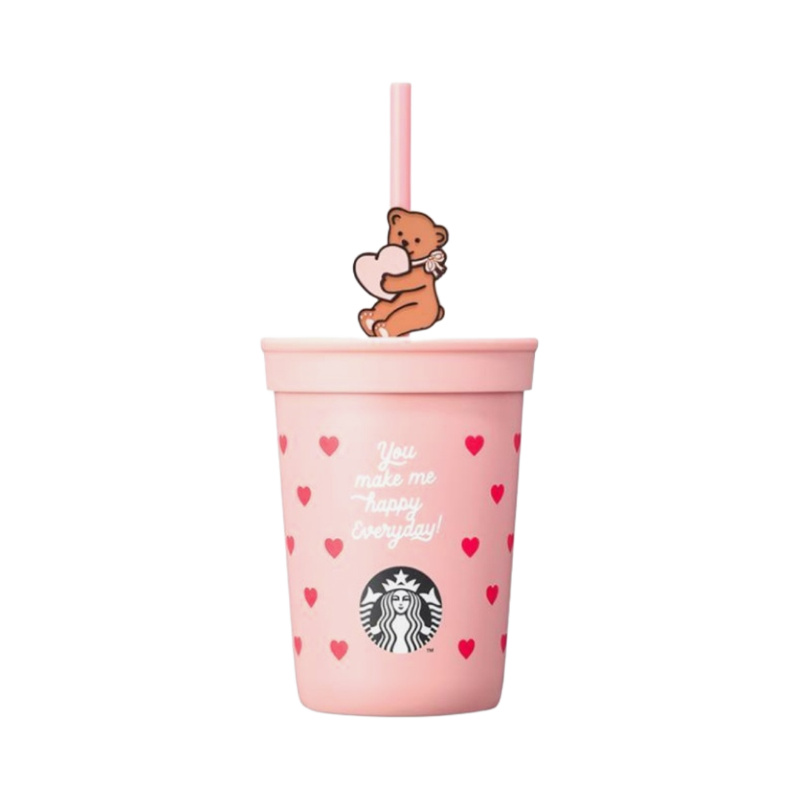 스타벅스 SS 비마인 핑크 하비 콜드컵 355ml