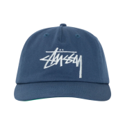 Stussy Mid-Depth Big Stock Snapback Deep Blue