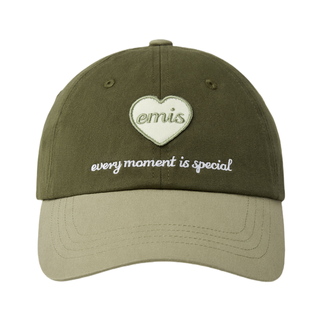 - Emis Heart Wappen Tone On Tone Ball Cap Khaki
