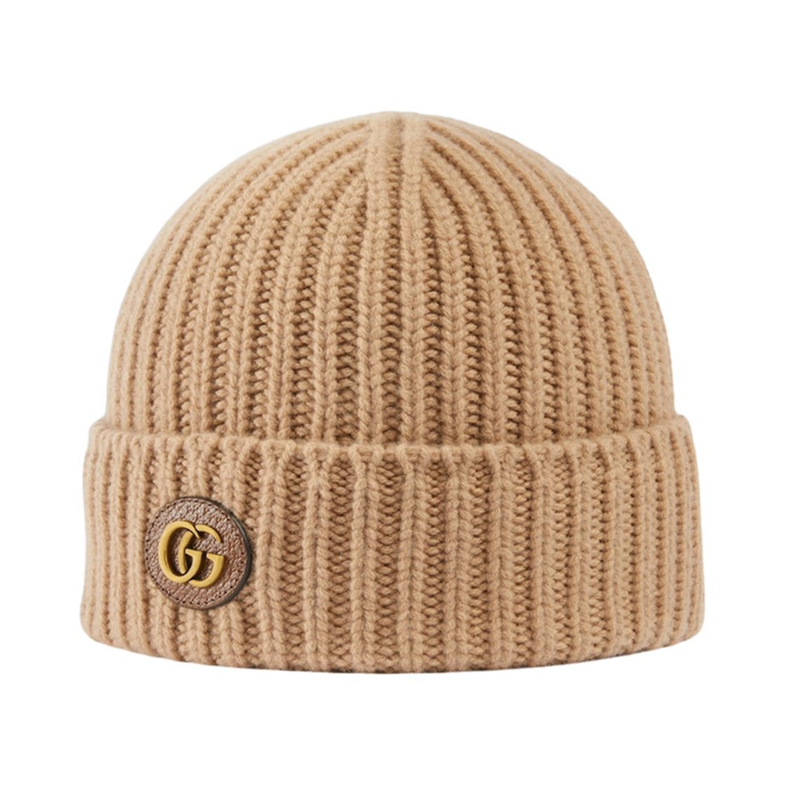 (W) 구찌 울 캐시미어 햇 더블 G 카멜((W) Gucci Wool Cashmere Hat with Double G Camel) - 2