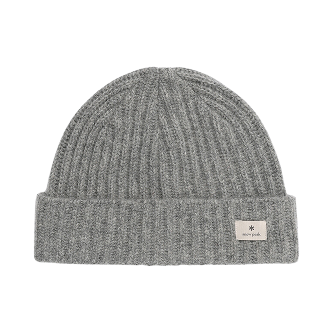 S24WWFKC60MG Snow Peak Premium Beanie Melange Gray
