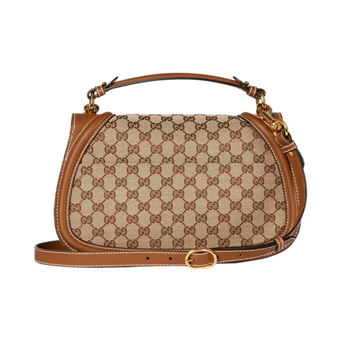 구찌 블론디 미디움 탑 핸들 백 베이지 다크 브라운(Gucci Blondie Medium Top Handle Bag Beige Dark Brown) - 3