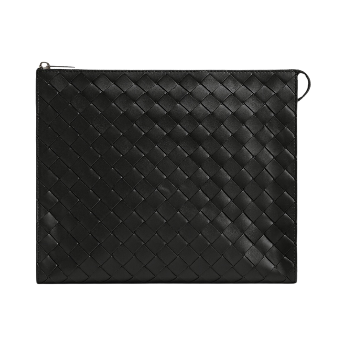 보테가 베네타 인트레치아토 스탠딩 파우치 블랙(Bottega Veneta Intrecciato Standing Pouch Black) - 1
