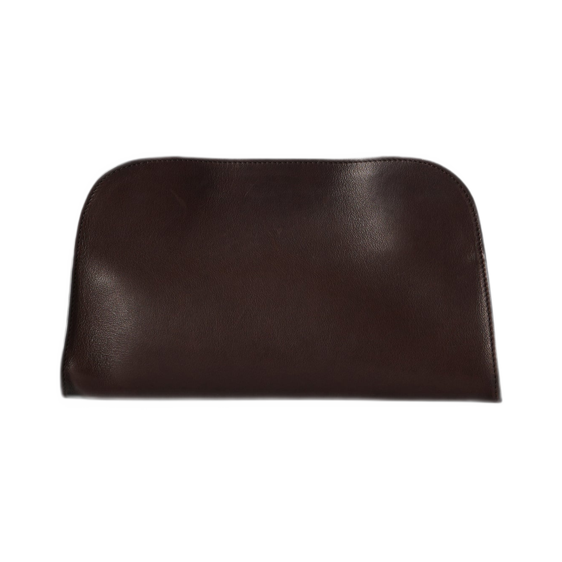 더 로우 페기 클러치 레더 체스트넛(The Row Peggy Clutch in Leather Chestnut) - 1