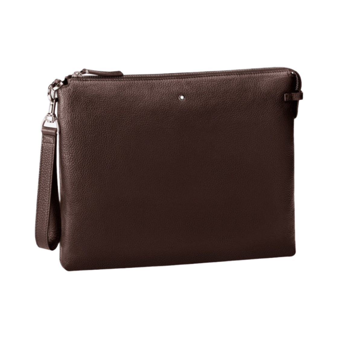 118964 Montblanc Meisterstuck Soft Grain Clutch Dark Brown - 대표 이미지 #1