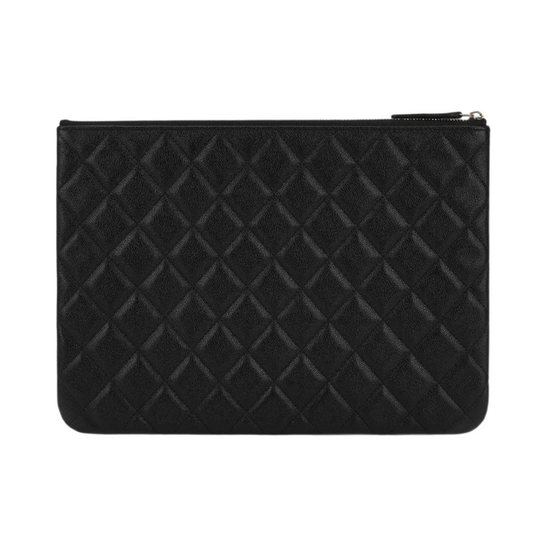 샤넬 미디움 파우치 그레인드 카프스킨 & 골드 메탈 블랙(Chanel Medium Pouch Grained Calfskin & Gold Black) - 2