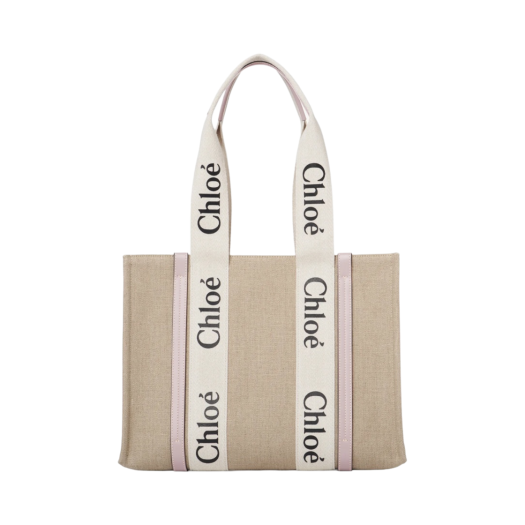 Chloe Woody Medium Tote Bag Misty Lavender