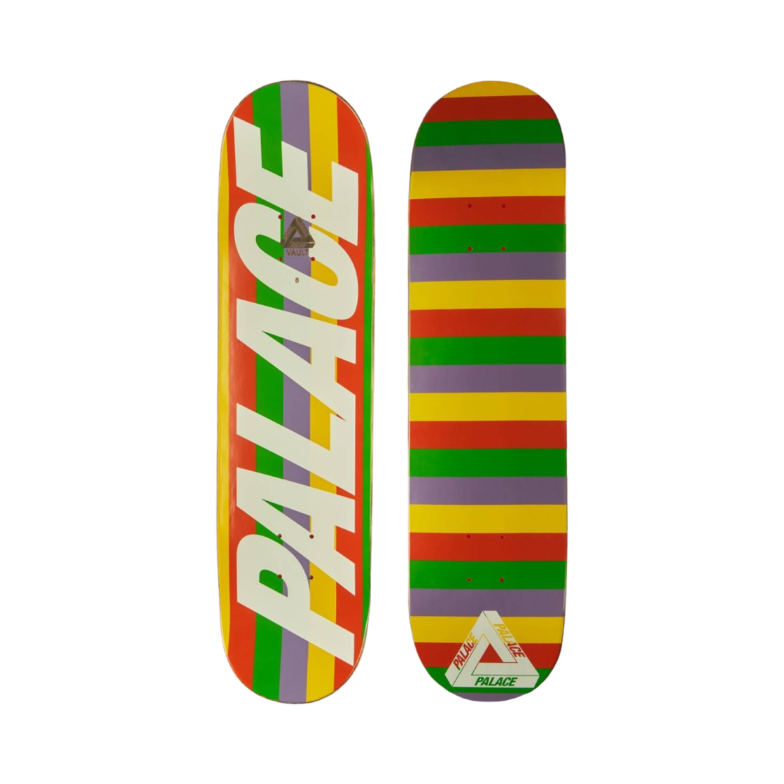 팔라스 x 구찌 스케이트 덱 멀티컬러 스트라이프 레드 - 22FW(Palace x Gucci Striped Skate Deck Multicolor Stripes Red - 22FW) - 1