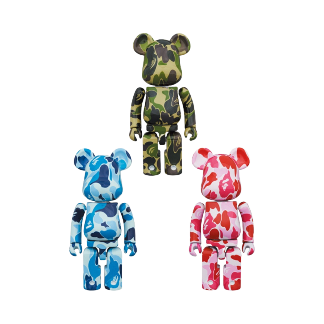 베어브릭 x 베이프 초합금 ABC 카모 200% (3개 세트)(Bearbrick x BAPE Chogokin ABC Camo 200% (Set of 3)) - 1