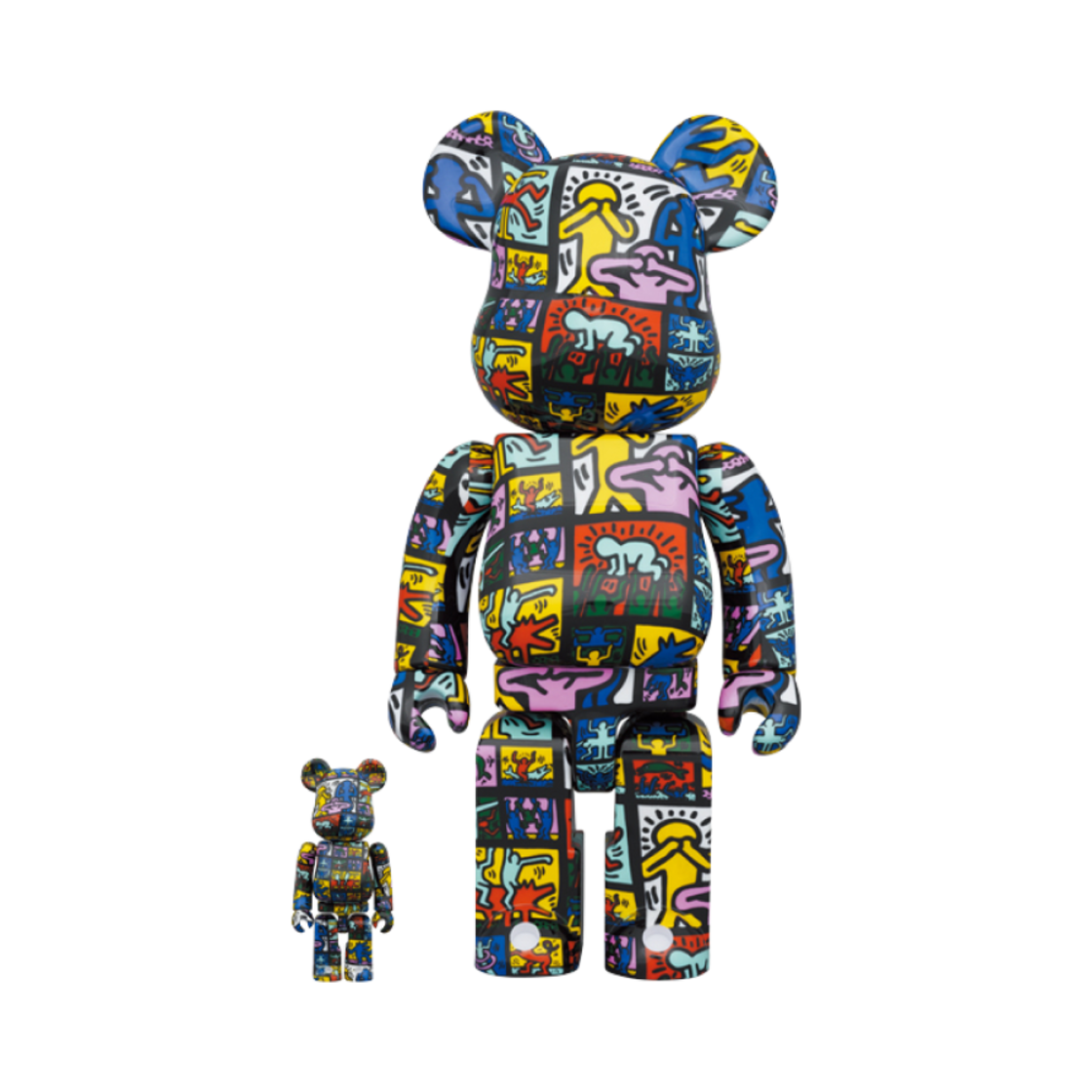 - Bearbrick 2G Exclusive Keith Haring #10 100% & 400% Set