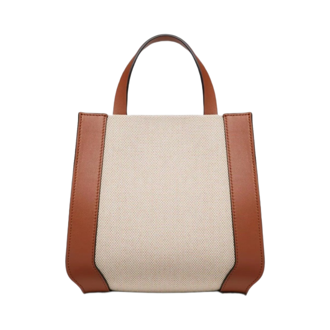 발렌티노 브이로고 시그니쳐 캔버스 스몰 핸드백 베이지 새들 브라운(Valentino Vlogo Signature Canvas Small Handbag Beige Saddle Brown) - 2
