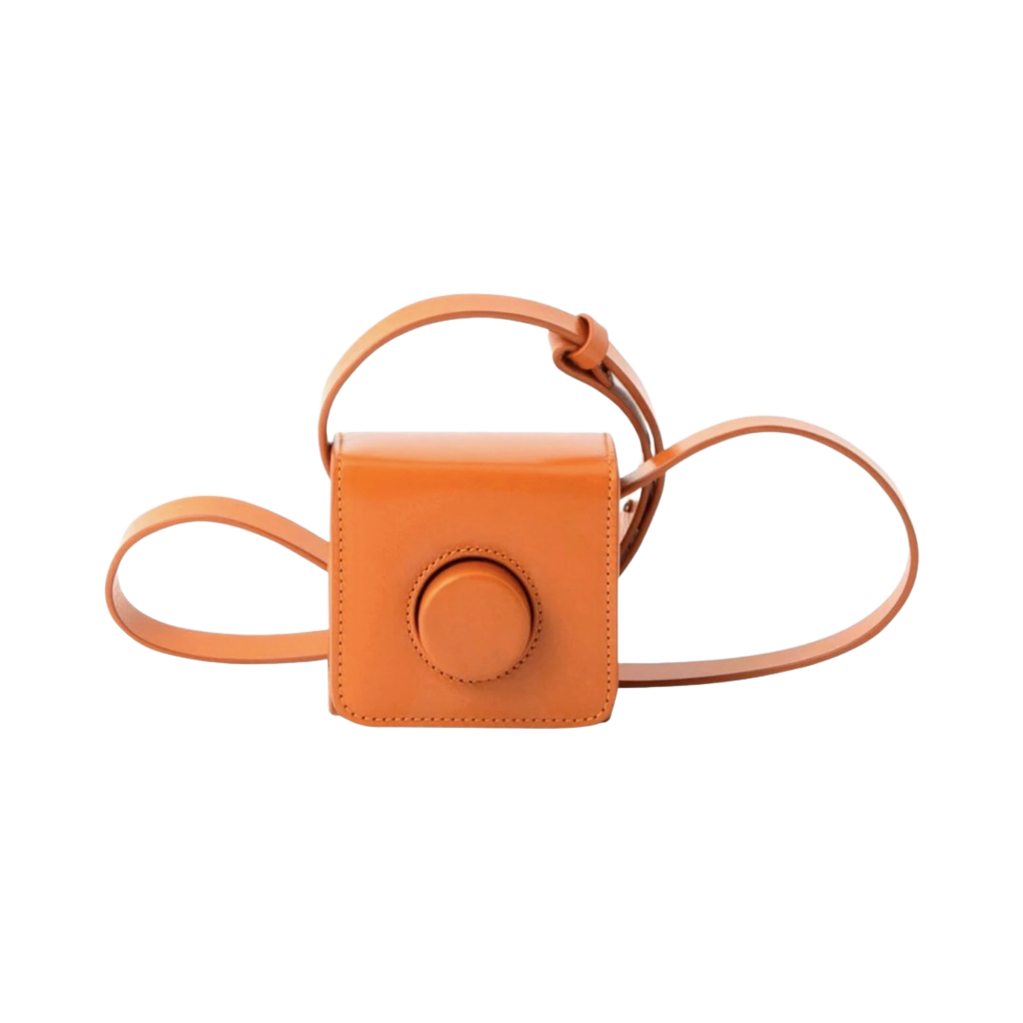 르메르 미니 카메라백 베지터블 탠 레더 어텀 오렌지(Lemaire Mini Camera Bag Vegetable-Tanned Leather Autumn Orange) - 1