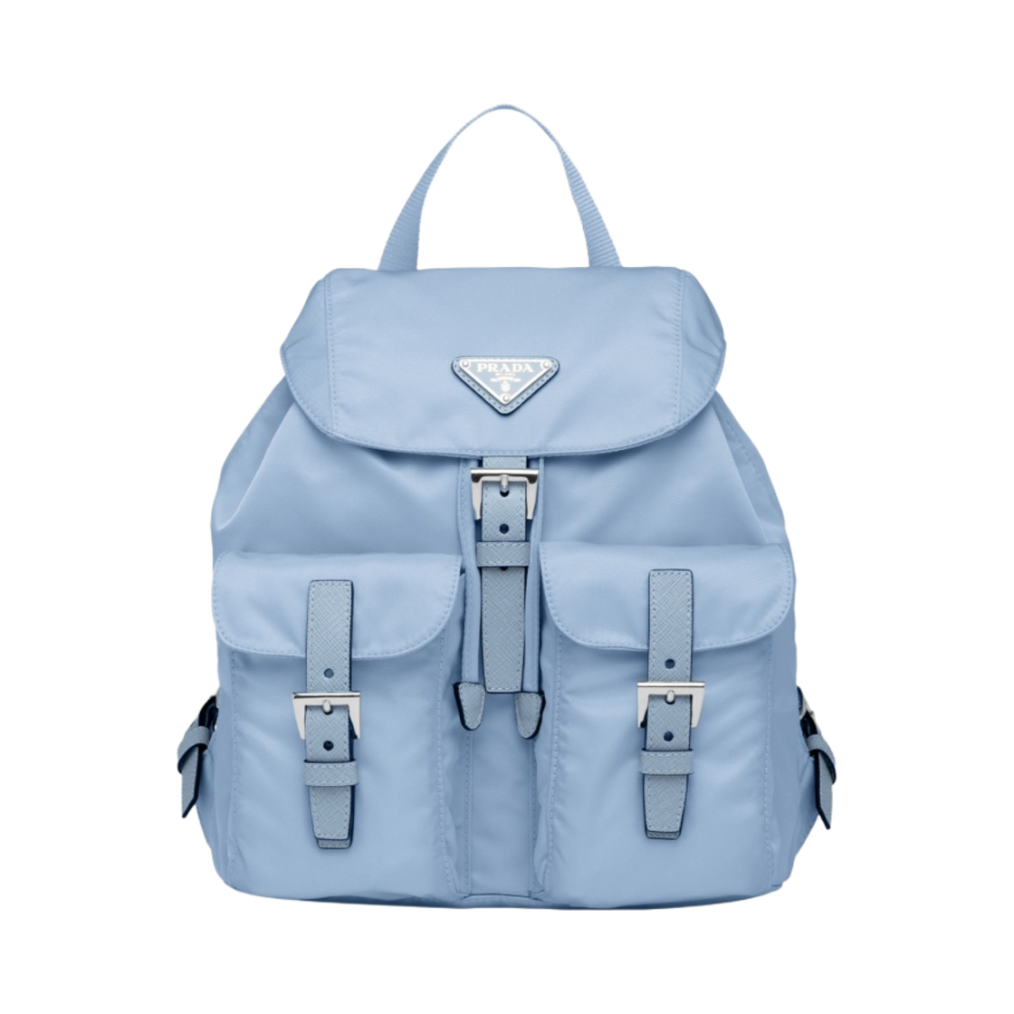 프라다 리나일론 스몰 백팩 셀레스트(Prada Re-Nylon Small Backpack Celeste)