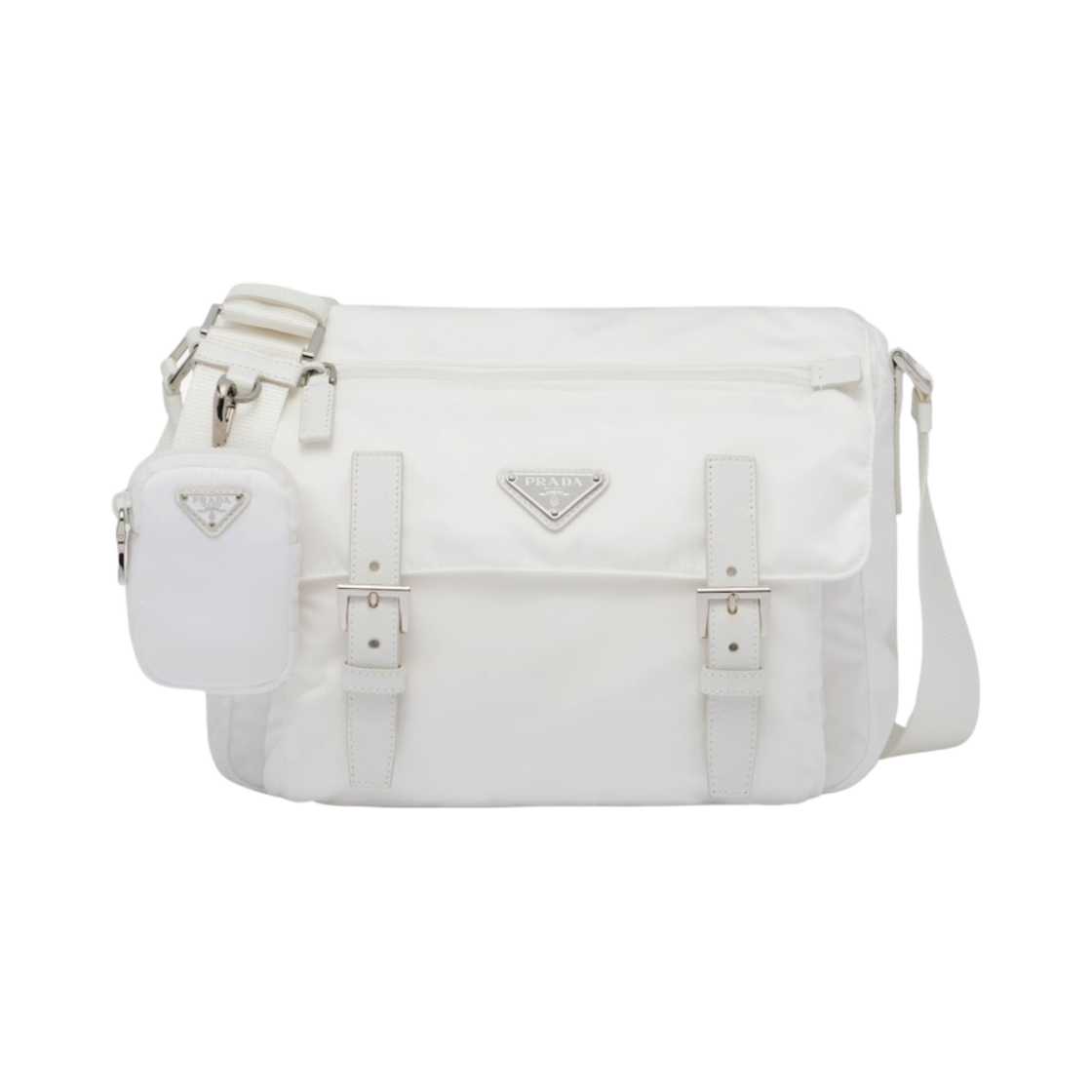 프라다 리나일론 숄더백 화이트(Prada Re-Nylon Shoulder Bag White) - 1
