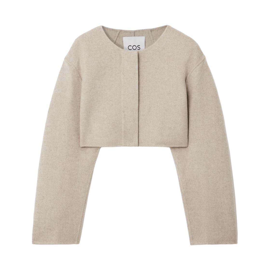 1194916003 (W) COS Double-Faced Cropped Hybrid Jacket Oatmeal