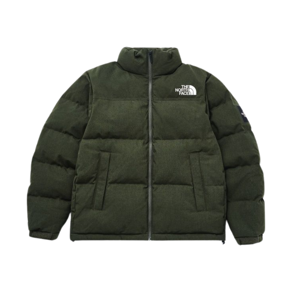 ND92351R The North Face Brewed Protein Orbit Nuptse Jacket Olive Office - 24FW