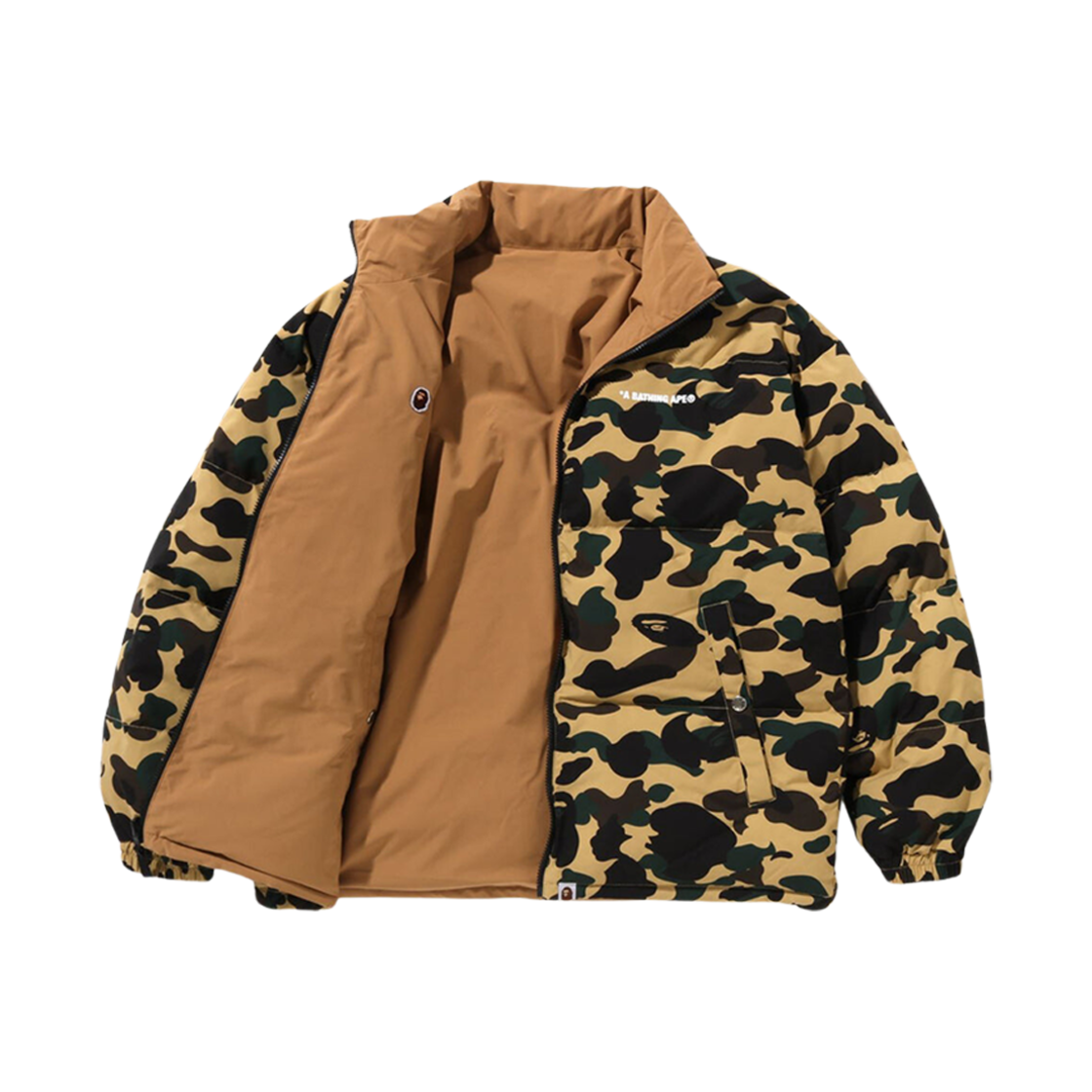 베이프 퍼스트 카모 리버시블 다운 자켓 옐로우(BAPE 1st Camo Reversible Down Jacket Yellow) - 3