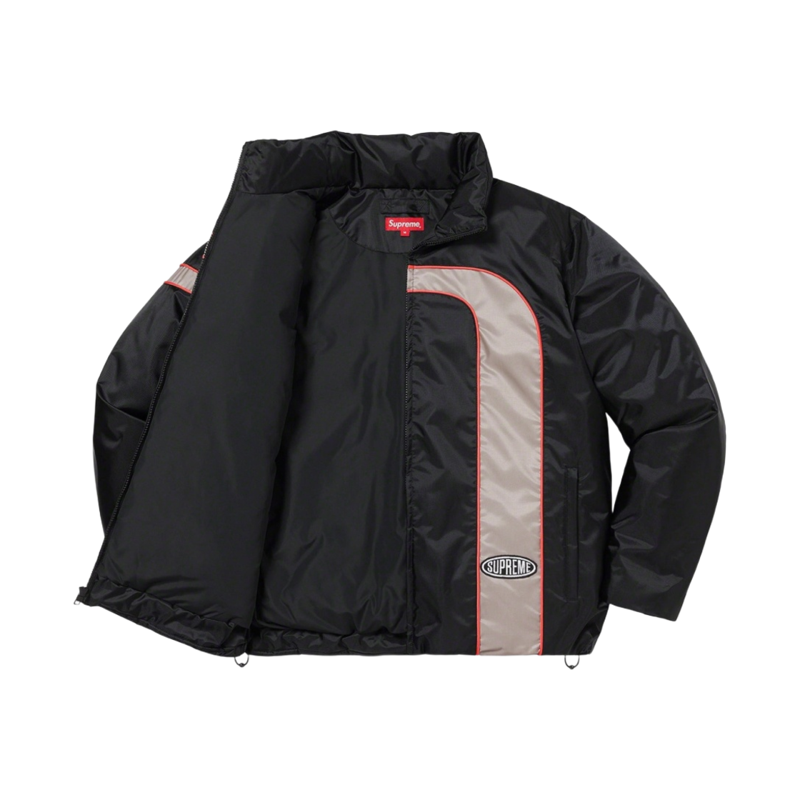 슈프림 스트라이프 퍼퍼 자켓 블랙 - 23SS(Supreme Stripe Puffer Jacket Black - 23SS) - 2