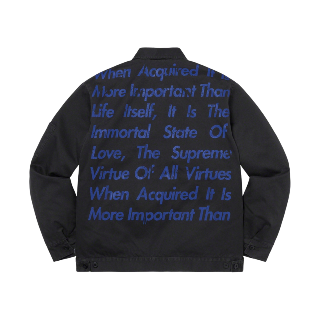 슈프림 x 꼼데가르송 준야 와타나베 맨 프린티드 워크 자켓 블랙 - 21FW(Supreme x Comme des Garcons Junya Watanabe Man Printed Work Jacket Black - 21FW) - 3