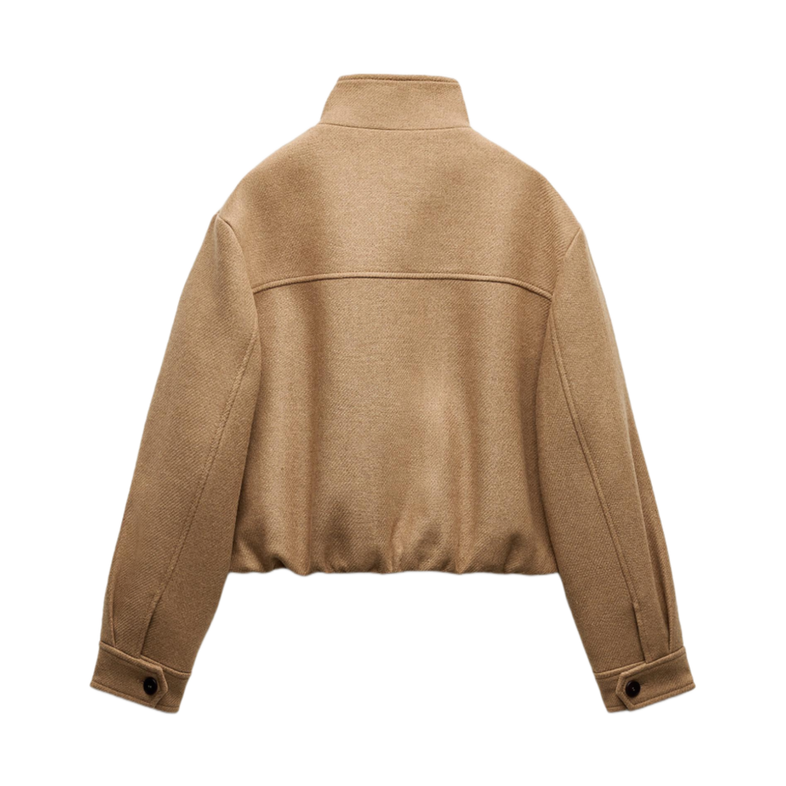 (W) 자라 하이넥 울 자켓 카멜((W) Zara High-Neck Wool Jacket Camel) - 2
