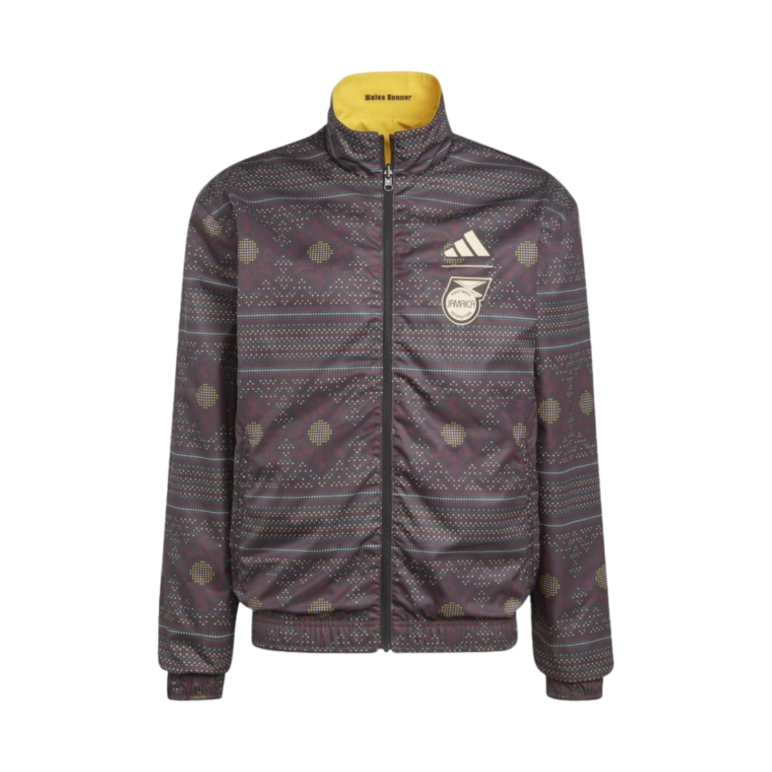 아디다스 x 웨일스 보너 자메이카 앤섬 자켓 볼드 골드 블랙 - KR 사이즈(Adidas x Wales Bonner Jamaica Anthem Jacket Bold Gold Black - KR Sizing) - 2