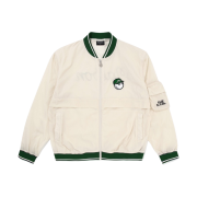 (W) Malbon Golf Blow Stadium Jacket Beige