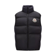 Moncler Almaz Down Gilet Black Navy Blue - 23FW