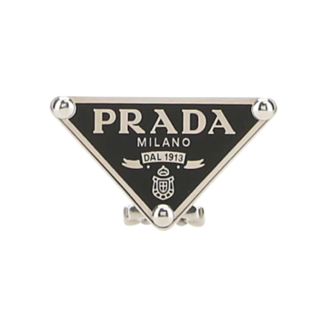 1JO900-2DSP-F0002 (W) Prada 925 Silver Earrings Black