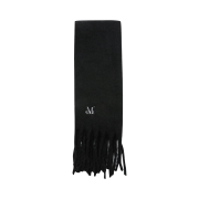 MUCENT Signature Muffler Embroidery Long Black