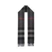 Burberry Check Cashmere Muffler Charcoal