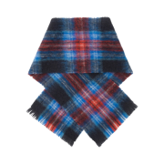 Charles Jeffrey Loverboy Mohair Scarf Tartan Blue