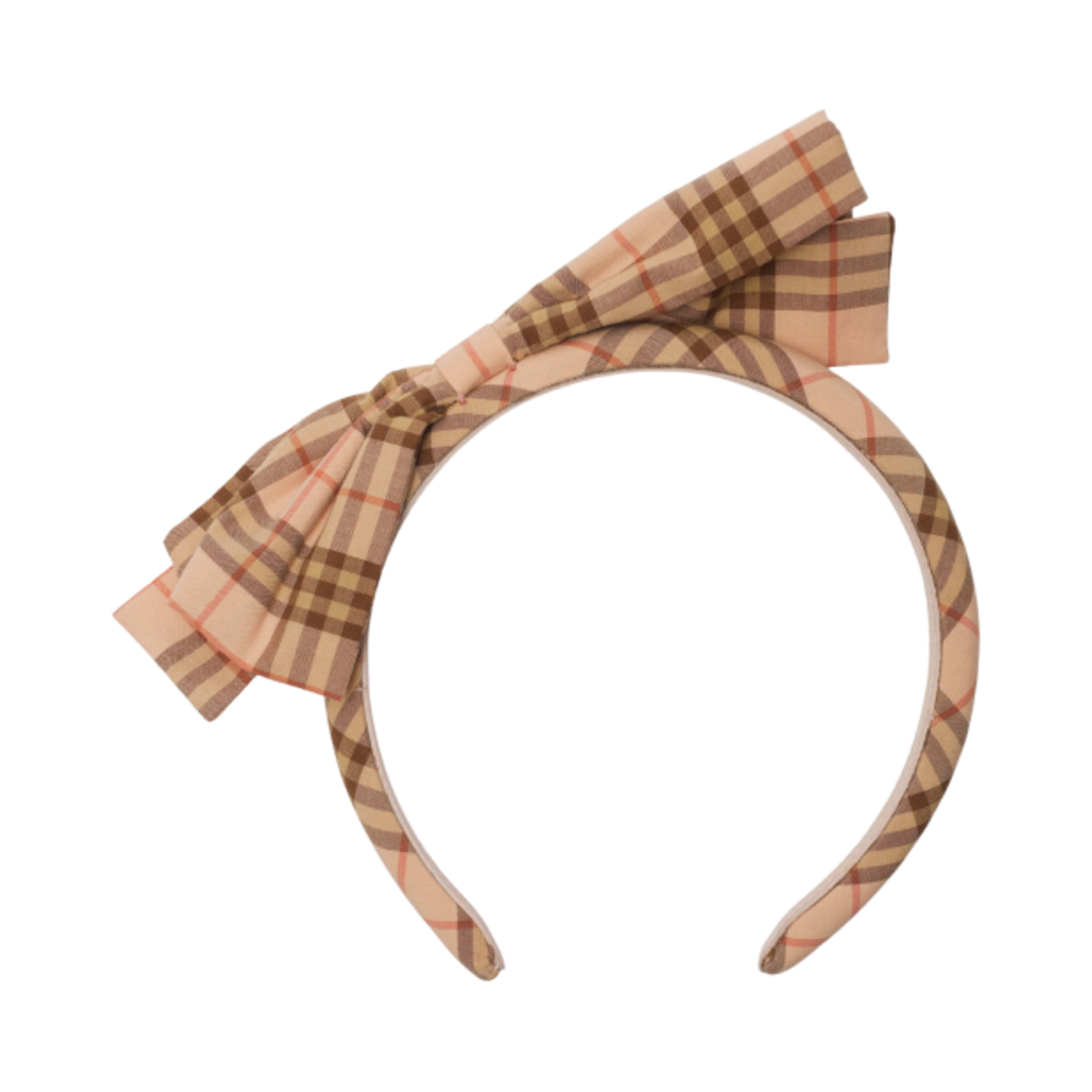 8099978 (Kids) Burberry Check Cotton Headband Plush