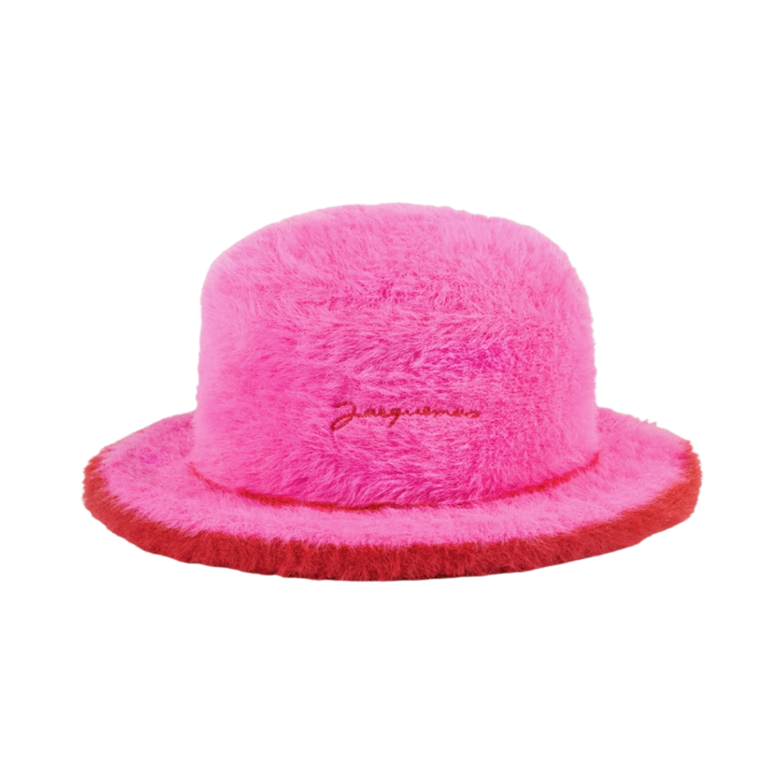 226AC408-5080-430 Jacquemus Le Bob Neve Fluffy Bucket Hat Pink