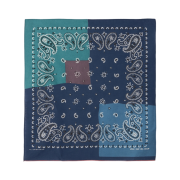 Kapital Fastcolor Selvedge Bandana Paisley Patchwork Navy