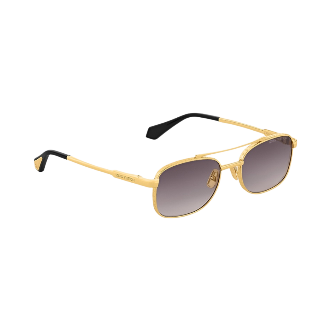 루이비통 LV 오션 스퀘어 선글라스 골드 블랙(Louis Vuitton LV Ocean Square Sunglasses Gold Black) - 3