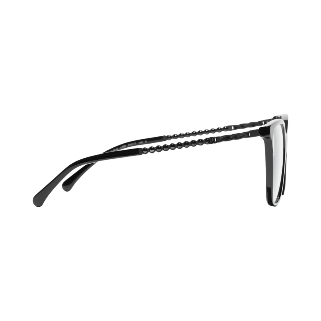 샤넬 스퀘어 프레임 아세테이트 글래스 펄 & 블랙(Chanel Square Eyeglasses Acetate Glass Pearls & Black) - 3
