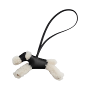 Hermes Budy Charm Merino Wool Milo & Ecru Noir