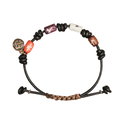 TBH42ABTB016BK TOWTOW.ARCHIVE Ethnic Sun Bracelet Black