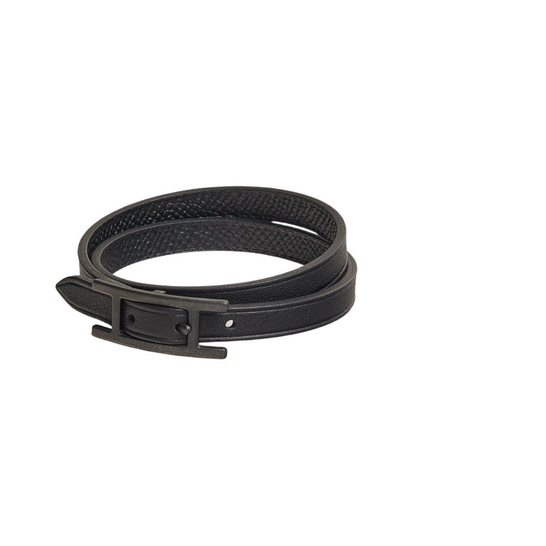 에르메스 비아피 더블 투어 브레이슬릿 스위프트 앱송 쏘 블랙 하드웨어 & 누아