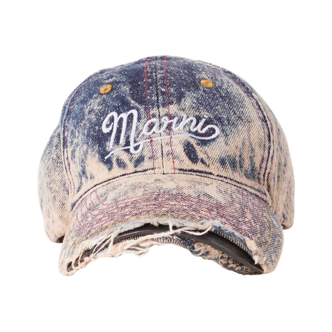 마르니 디스트레스드 베이스볼 캡 블루(Marni Distressed Baseball Cap Blue) - 1