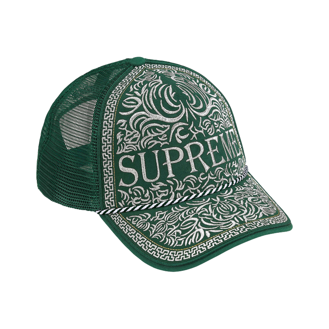 - Supreme Vaquero Mesh Back 5-Panel Green - 25SS