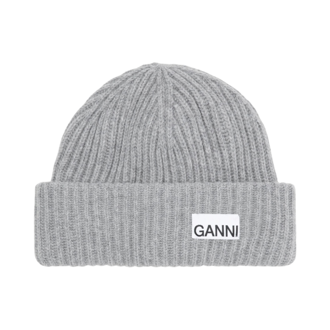 A4429-921 Ganni Wool Beanie Paloma Melange