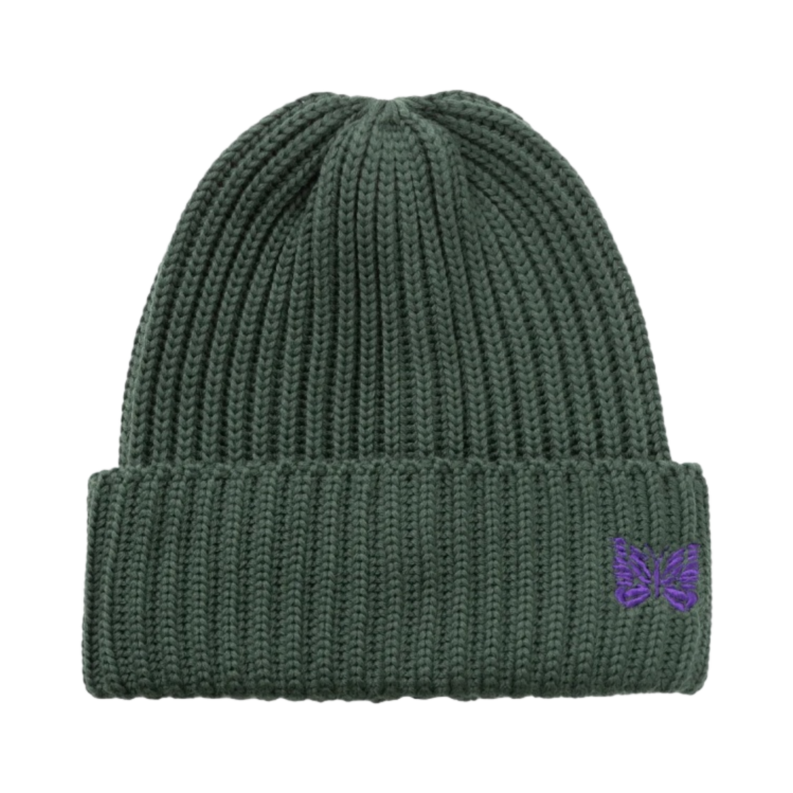NS064C Needles Merino Wool Watch Cap Green