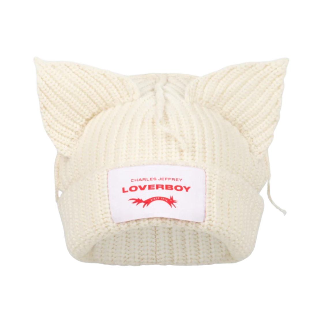 찰스 제프리 러버보이 청키 이어 비니 에크루(Charles Jeffrey Loverboy Chunky Ears Beanie Ecru)